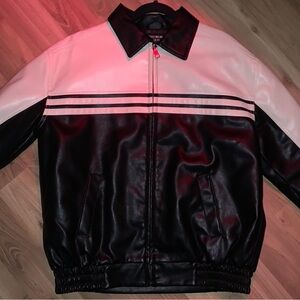 Streetwear Society Black and White Bomber Jacket